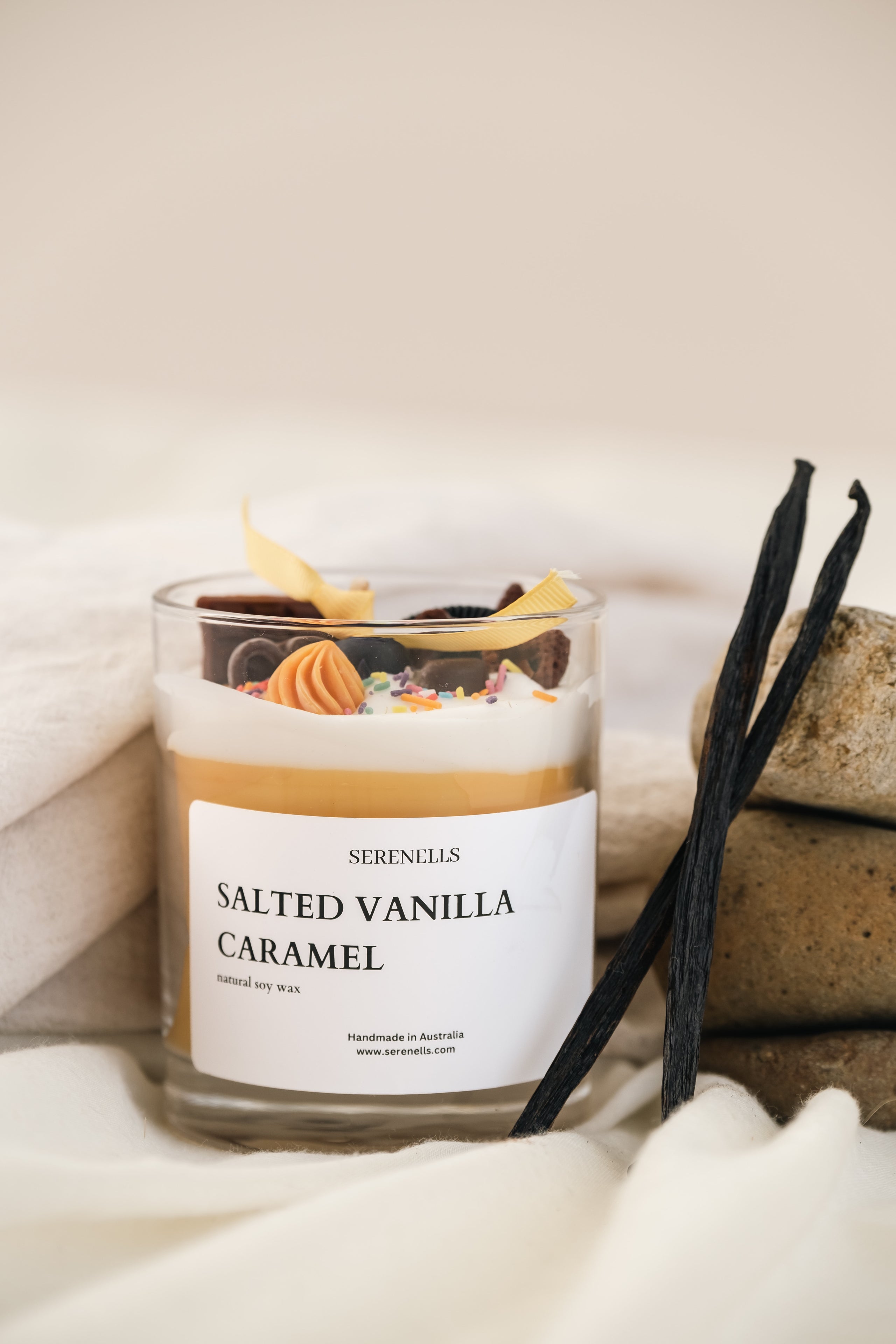 Salted shop caramel candle